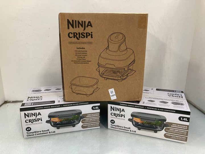 Lot 1489  
            Marchington SR14 - Parcel Delivery Only 

                
NINJA CRISPI PORTABLE COOKING SYSTEM - MODEL FN101UKSG - ORIGINAL RRP £149 TO INC...