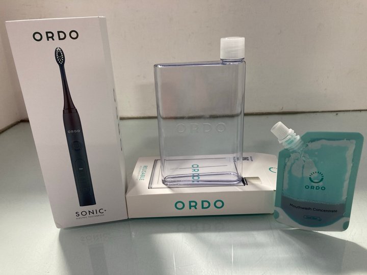 Lot 1509  
            Marchington SR14 - Parcel Delivery Only 

                
3 X ASSORTED ORDO PRODUCTS TO INCLUDE SONIC+ ELECTRIC TOOTHBRUSH: LOCATION - D6