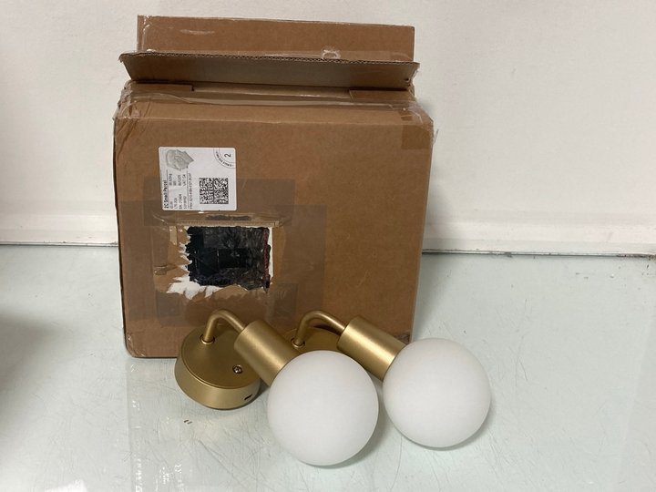 Lot 1547  
            Marchington SR14 - Parcel Delivery Only 

                
3 X ASSORTED 2 PCS SFIXX WALL LIGHTS IN GOLD/TAUPE/SILVER: LOCATION - D4