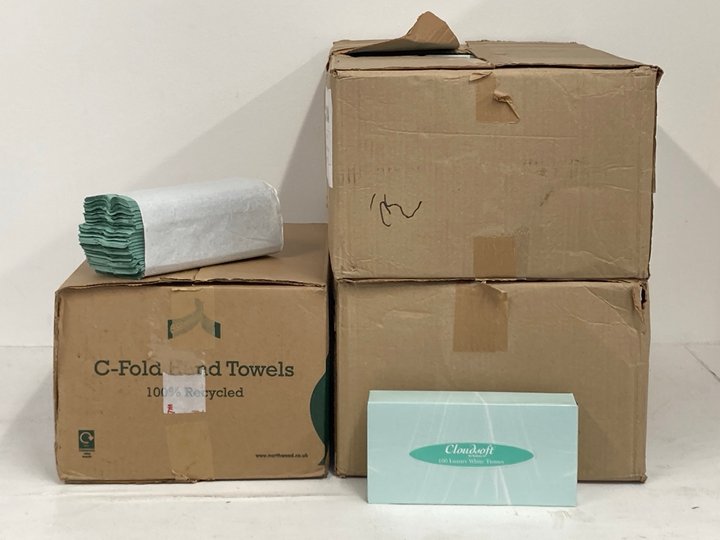 Lot 154  
            Marchington SR14 - Parcel Delivery Only 

                
3 X ASSORTED TISSUE PAPER TO INCLUDE C FOLD HAND TOWELS: LOCATION - A4