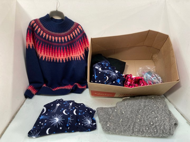 Lot 1554  
            Marchington SR14 - Parcel Delivery Only 

                
QTY OF ASSORTED WOMEN'S CLOTHING IN ASSORTED SIZES TO INCLUDE NINA LEONARD NARROW...