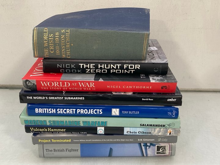 Lot 1585  
            Marchington SR14 - Parcel Delivery Only 

                
QTY OF ASSORTED BOOKS TO INCLUDE 'THE HUNT FOR ZERO POINT' BY NICK COOK: LOCATION...