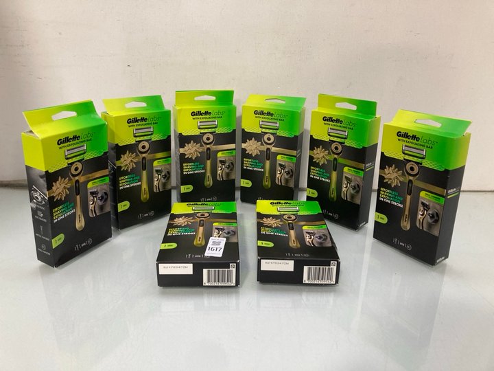 Lot 1617  
            Marchington SR14 - Parcel Delivery Only 

                
8 X GILLETTE LABS RAZORS WITH EXFOLIATING BARS IN GOLD (18+ ID REQUIRED): LOCATIO...