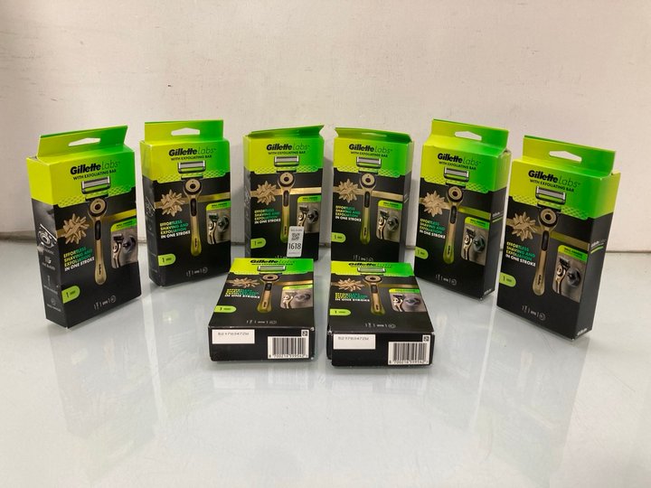 Lot 1618  
            Marchington SR14 - Parcel Delivery Only 

                
8 X GILLETTE LABS RAZORS WITH EXFOLIATING BARS IN GOLD (18+ ID REQUIRED): LOCATIO...