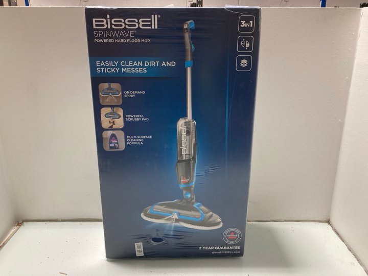 Lot 182  
            Marchington SR14 - Parcel Delivery Only 

                
BISSELL SPINWAVE POWERED HARD FLOOR MOP - ORIGINAL RRP £159: LOCATION - A5