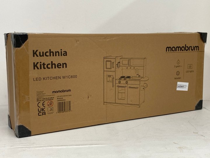 Lot 187  
            Marchington SR14 - Parcel Delivery Only 

                
MAMABRUM LED TOY KITCHEN SET - MODEL: W1C600 - ORIGINAL RRP £103: LOCATION - A5