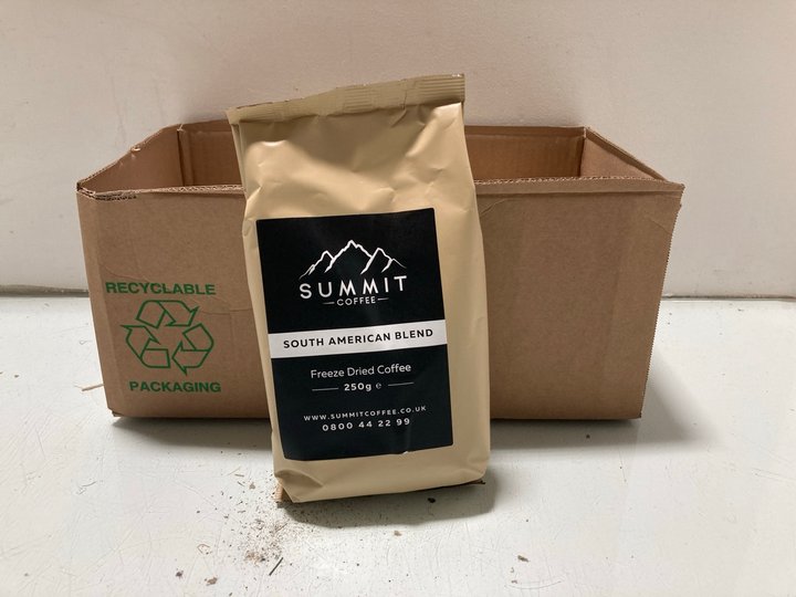 Lot 190  
            Marchington SR14 - Parcel Delivery Only 

                
QTY OF SUMMIT SOUTH AMERICAN BLEND FREEZE DRIED COFFEE - BBE: 04.27: LOCATION - A6
