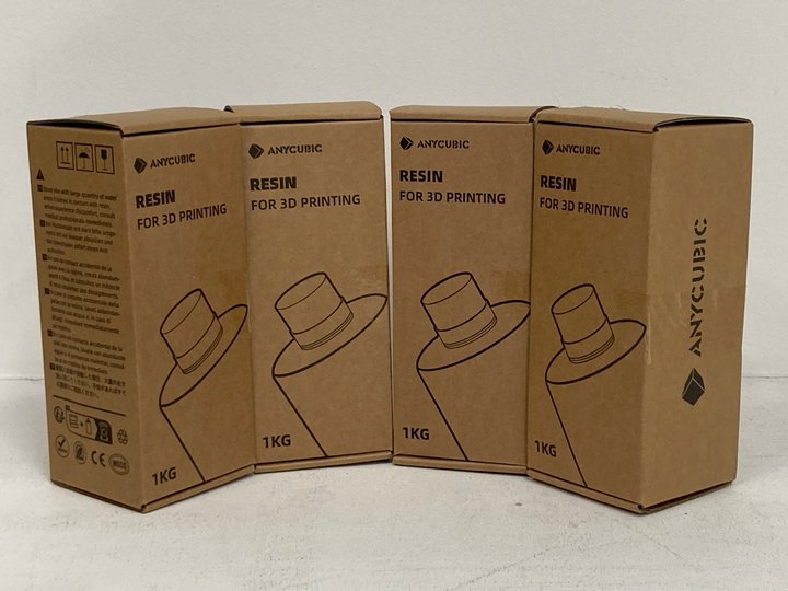 Lot 199  
            Marchington SR14 - Parcel Delivery Only 

                
4 X ANYCUBIC RESIN FOR 3D PRINTING: LOCATION - A6