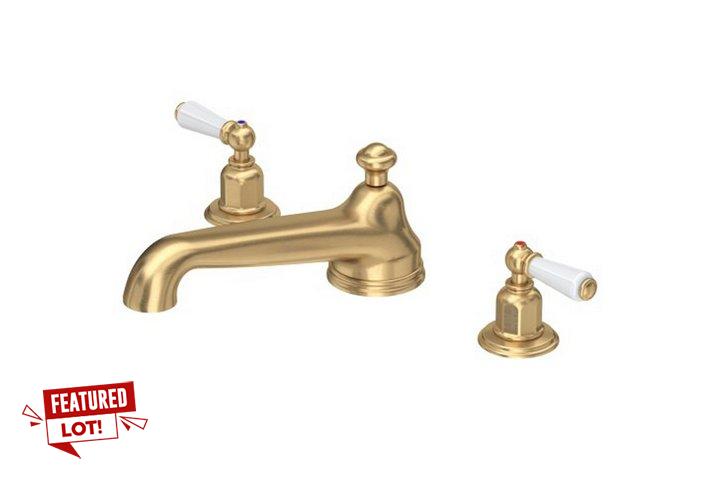 Lot 22  
            Marchington SR14 - Parcel Delivery Only 

                
PERRIN & ROWE LONDON TRADITIONAL 3-HOLE DECK-MOUNTED BATH FILLER 230MM LOW PROFIL...