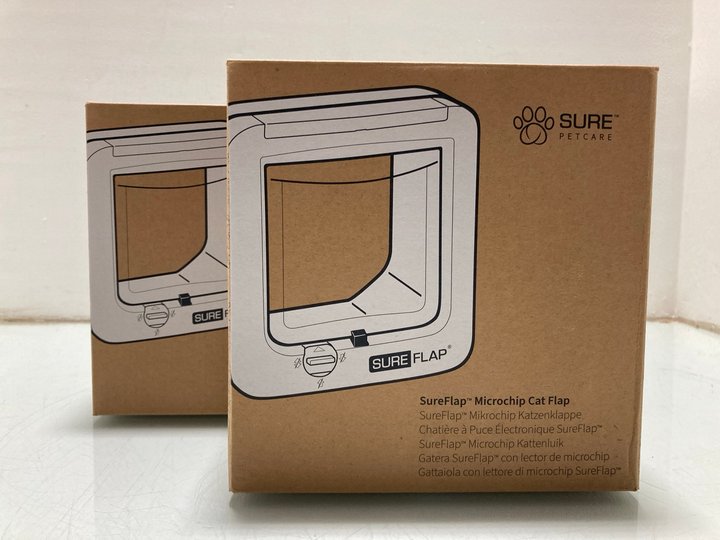 Lot 251  
            Marchington SR14 - Parcel Delivery Only 

                
2 X SURE PETCARE SUREFLAP MICROCHIP CAT FLAPS - COMBINED ORIGINAL RRP £140: LOCAT...