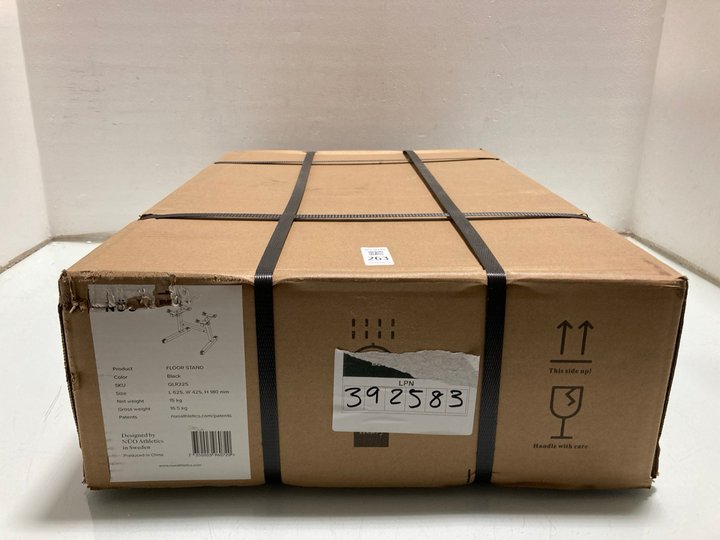 Lot 263  
            Marchington SR14 - Parcel Delivery Only 

                
NUO FLOOR STAND IN BLACK - MODEL: QLR225 - ORIGINAL RRP £159: LOCATION - A9