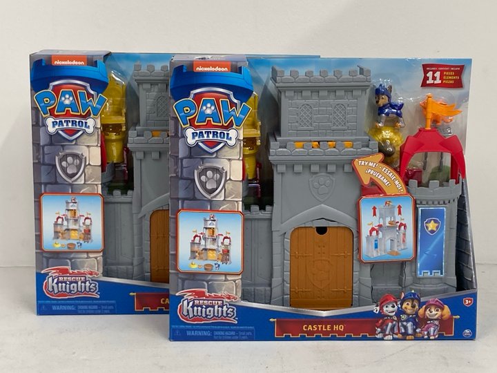 Lot 266  
            Marchington SR14 - Parcel Delivery Only 

                
2 X PAW PATROL RESCUE KNIGHTS CASTLE HQ PLAYSETS - COMBINED ORIGINAL RRP £160: LO...
