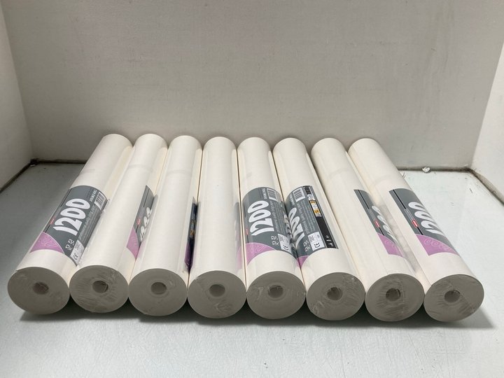Lot 282  
            Marchington SR14 - Parcel Delivery Only 

                
QTY OF NNMAV PROFESSIONAL 1200 PROFESSIONAL QUALITY LINING PAPER DOUBLE ROLLS: LO...