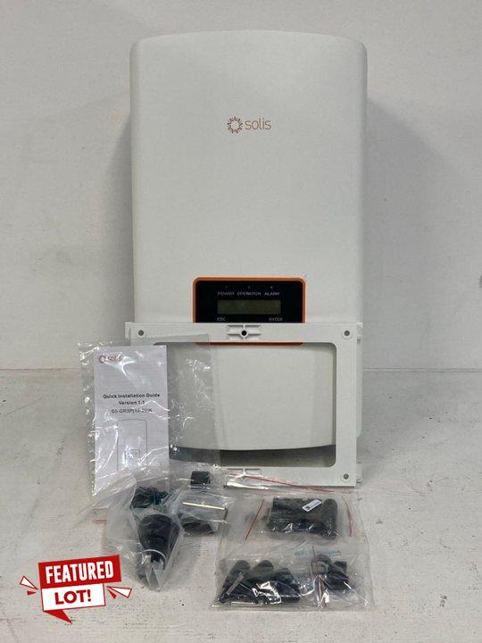 Lot 28  
            Marchington SR14 - Parcel Delivery Only 

                
SOLIS PHASE-3 20KW INVERTER - MODEL S5-GR3P20K - ORIGINAL RRP £790: LOCATION - BO...