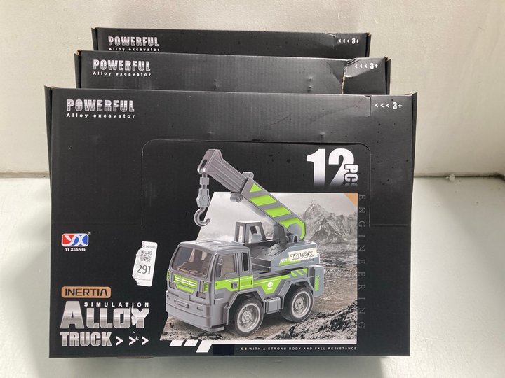 Lot 291  
            Marchington SR14 - Parcel Delivery Only 

                
3 X BOXES OF 12 INERTIA SIMULATION ALLOY TRUCK MODELS: LOCATION - A11