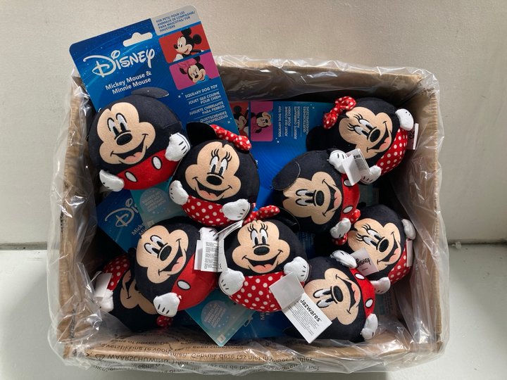 Lot 296  
            Marchington SR14 - Parcel Delivery Only 

                
QTY OF DISNEY MICKEY & MINNIE MOUSE SQUEAKY DOG TOYS: LOCATION - A11
