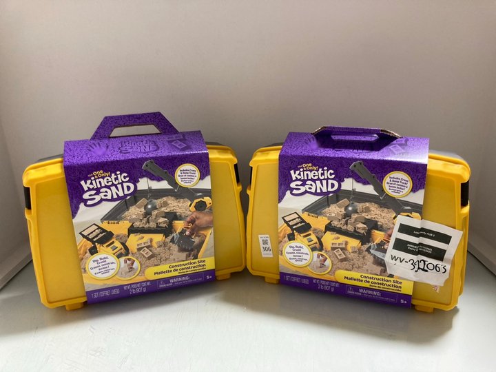Lot 306  
            Marchington SR14 - Parcel Delivery Only 

                
2 X KINETIC SAND CONSTRUCTION SITE PLAYSETS: LOCATION - A12