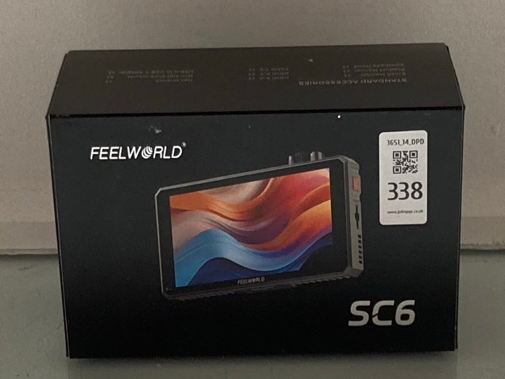 Lot 338  
            Marchington SR14 - Parcel Delivery Only 

                
FEELWORLD SC6 CAMERA FIELD MONITOR - ORIGINAL RRP £200: LOCATION - A14
