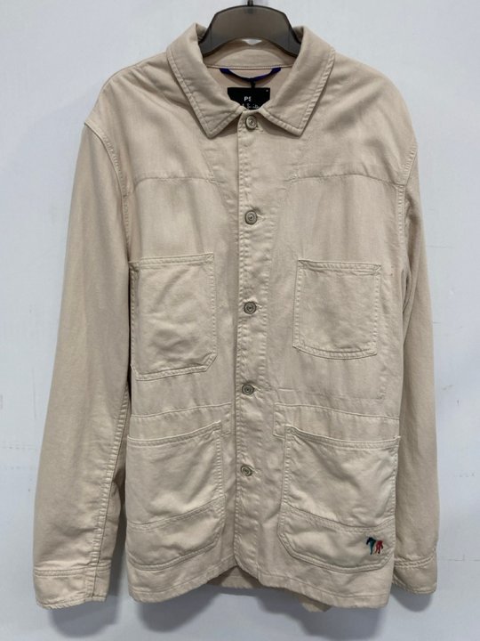 Lot 35  
            Marchington SR14 - Parcel Delivery Only 

                
PAUL SMITH CHORE JACKET - CREAM - SIZE MEDIUM - ORIGINAL RRP £235: LOCATION - BOOTSH