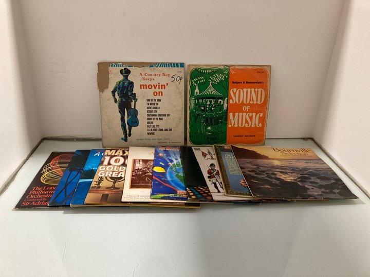 Lot 363  
            Marchington SR14 - Parcel Delivery Only 

                
QTY OF ASSORTED VINYLS TO INCLUDE 100 GREATEST HITS BY MAX BYGRAVES: LOCATION - A15