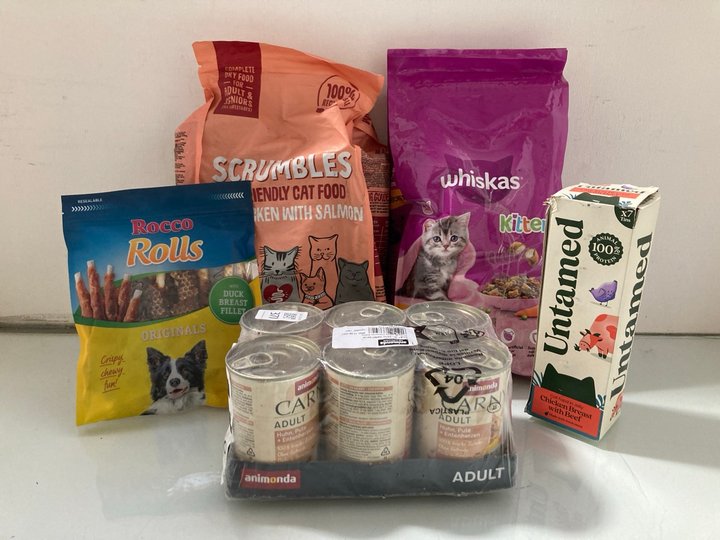 Lot 371  
            Marchington SR14 - Parcel Delivery Only 

                
QTY OF ASSORTED PET FOOD TO INCLUDE UNTAMED CHICKEN BREAST WITH BEEF IN JELLY CAT...