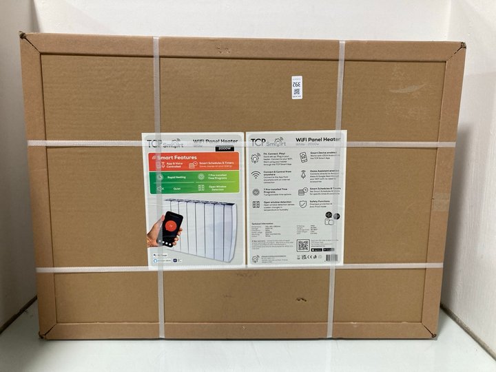 Lot 392  
            Marchington SR14 - Parcel Delivery Only 

                
TCP SMART 2000W WIFI PANEL HEATER IN WHITE - ORIGINAL RRP £125: LOCATION - A16