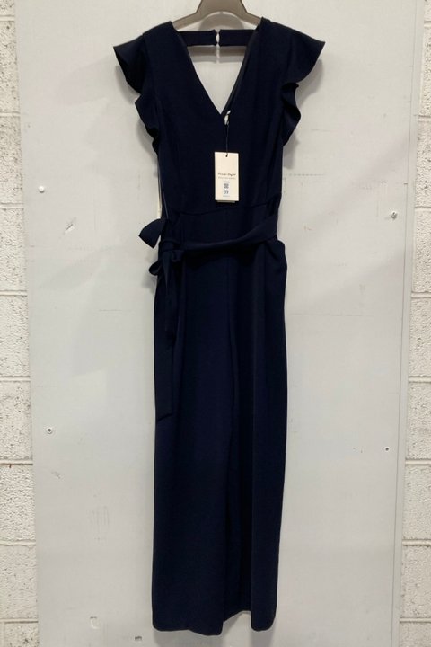 Lot 39  
            Marchington SR14 - Parcel Delivery Only 

                
PHASE EIGHT KALLIE FRILL JUMPSUIT - NAVY - UK SIZE 12 - ORIGINAL RRP £139: LOCATI...
