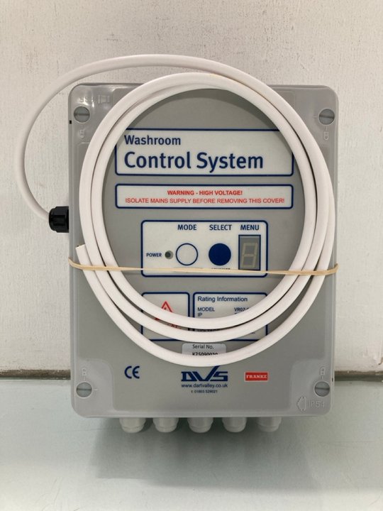 Lot 408  
            Marchington SR14 - Parcel Delivery Only 

                
KWC DVS WASHROOM CONTROL PANEL - MODEL: VR07-002 - ORIGINAL RRP £399.20: LOCATION...