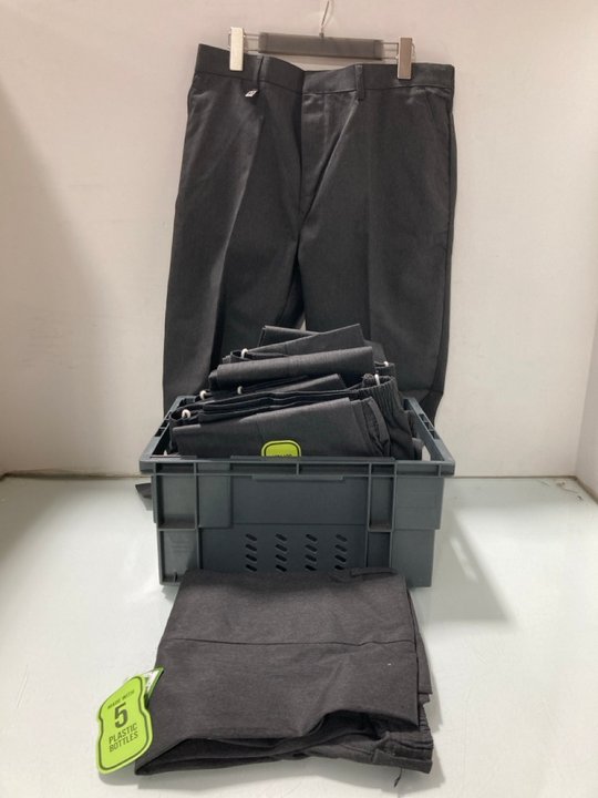 Lot 410  
            Marchington SR14 - Parcel Delivery Only 

                
QTY OF ZECO TROUSERS IN GREY - SIZES 13,14,15,16,17 YEARS: LOCATION - A17