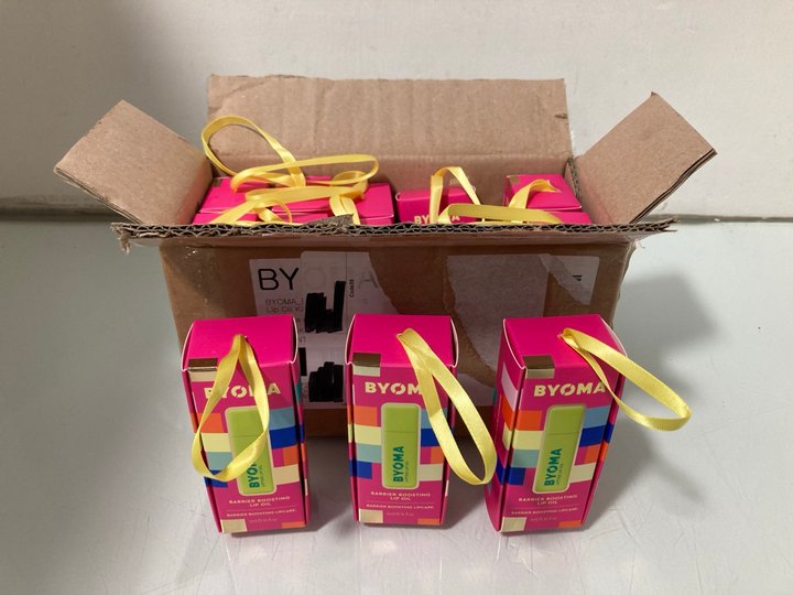 Lot 418  
            Marchington SR14 - Parcel Delivery Only 

                
12 X BYOMA BARRIER BOOSTING LIP OILS - EXP: JUL 2026: LOCATION - A18