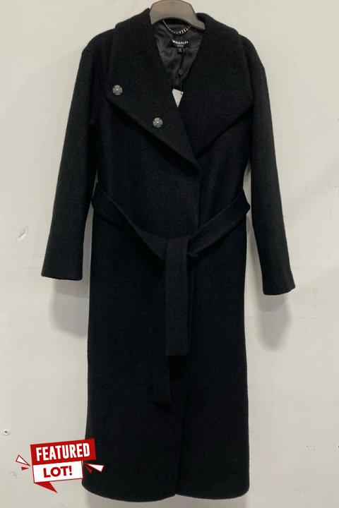 Lot 41  
            Marchington SR14 - Parcel Delivery Only 

                
WHISTLES PETITE MORGAN FUNNEL NECK COAT - BLACK - UK SIZE 6 - ORIGINAL RRP £329: ...