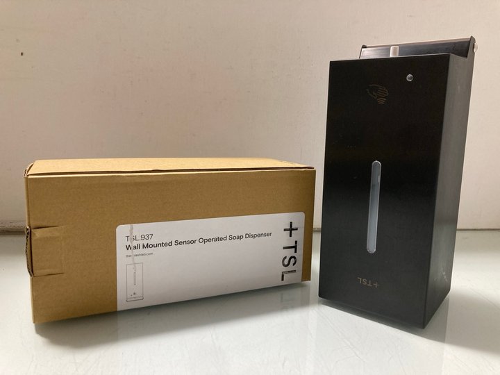 Lot 430  
            Marchington SR14 - Parcel Delivery Only 

                
THE SPLASH LAB WALL MOUNTED SENSOR OPERATED SOAP DISPENSER IN BLACK - MODEL: TSL....