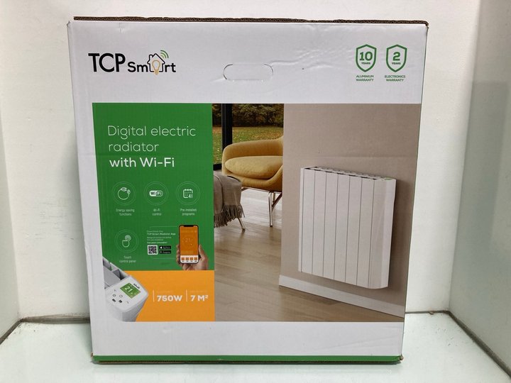 Lot 452  
            Marchington SR14 - Parcel Delivery Only 

                
TCP SMART DIGITAL ELECTRIC RADIATOR WITH WI-FI - ORIGINAL RRP £300: LOCATION - B21