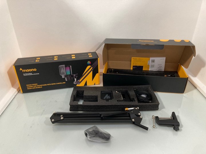 Lot 509  
            Marchington SR14 - Parcel Delivery Only 

                
2 X MAONO DGM20 SERIES GAMING USB MICROPHONES WITH NOISE CANCELLING BOOM ARM BUND...