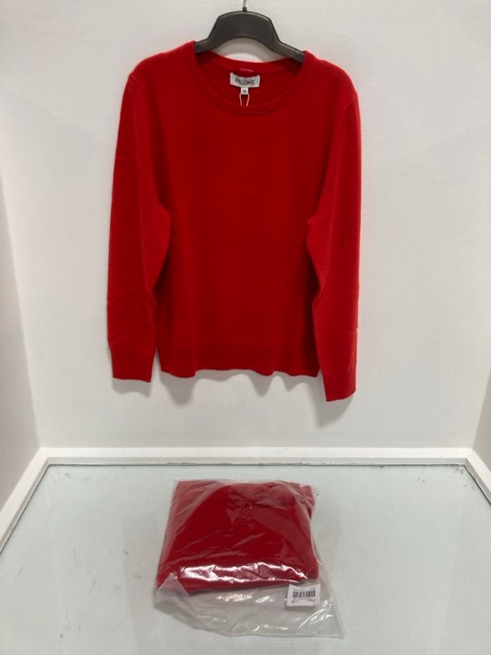 Lot 545  
            Marchington SR14 - Parcel Delivery Only 

                
2 X PALOME SORBONNE CREWNECK SWEATERS IN POPPY RED - UK 12 - COMBINED ORIGINAL RR...
