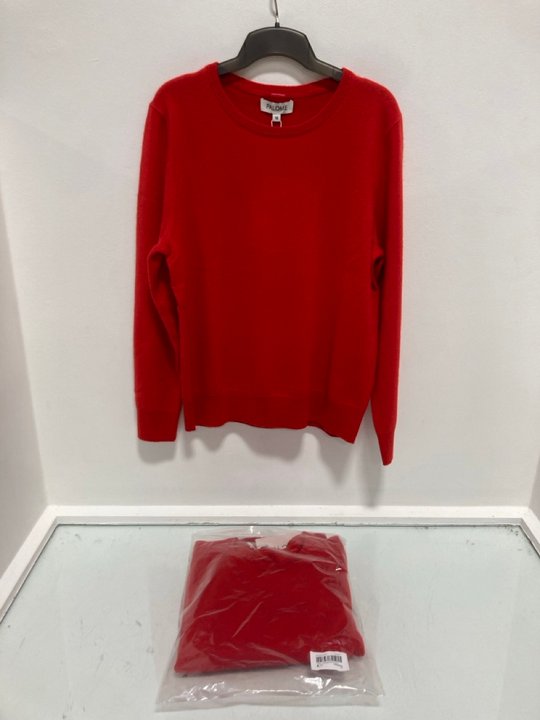 Lot 547  
            Marchington SR14 - Parcel Delivery Only 

                
2 X PALOME SORBONNE CREWNECK SWEATERS IN POPPY RED - UK 12 - COMBINED ORIGINAL RR...