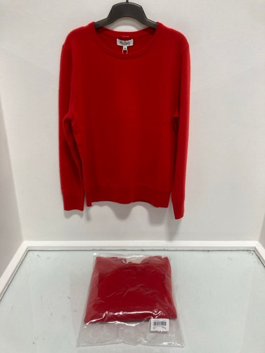 Lot 548  
            Marchington SR14 - Parcel Delivery Only 

                
2 X PALOME SORBONNE CREWNECK SWEATERS IN POPPY RED - UK 12 - COMBINED ORIGINAL RR...