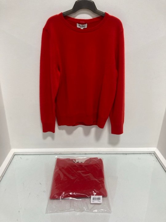 Lot 556  
            Marchington SR14 - Parcel Delivery Only 

                
2 X PALOME SORBONNE CREWNECK SWEATERS IN POPPY RED - UK 12 - COMBINED ORIGINAL RR...
