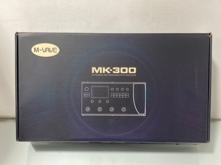 Lot 597  
            Marchington SR14 - Parcel Delivery Only 

                
M-WAVE MK-300 GUITAR BASS AMP MODELER & EFFECTS PROCESSOR - ORIGINAL RRP £159: LO...