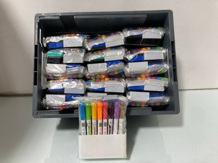 Lot 600  
            Marchington SR14 - Parcel Delivery Only 

                
QTY OF 14PCS WHITEBOARD PENS SETS: LOCATION - B14
