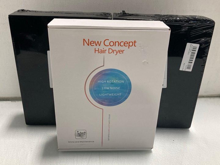 Lot 633  
            Marchington SR14 - Parcel Delivery Only 

                
3 X NEW CONCEPT HAIR DRYERS - ORIGINAL RRP £108: LOCATION - B12