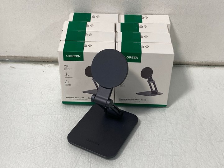 Lot 637  
            Marchington SR14 - Parcel Delivery Only 

                
9 X UGREEN MAGNETIC DESKTOP PHONE STANDS IN BLACK - COMBINED ORIGINAL RRP £179.91...
