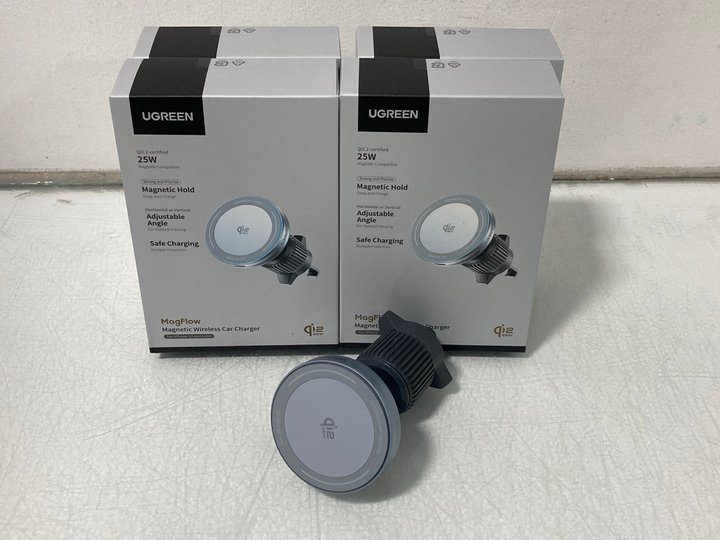 Lot 638  
            Marchington SR14 - Parcel Delivery Only 

                
5 X UGREEN MAGFLOW MAGNETIC WIRELESS CHARGERS - COMBINED ORIGINAL RRP £174.99: LO...