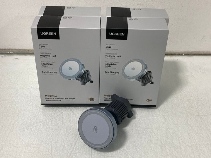 Lot 639  
            Marchington SR14 - Parcel Delivery Only 

                
5 X UGREEN MAGFLOW MAGNETIC WIRELESS CHARGERS - COMBINED ORIGINAL RRP £174.99: LO...