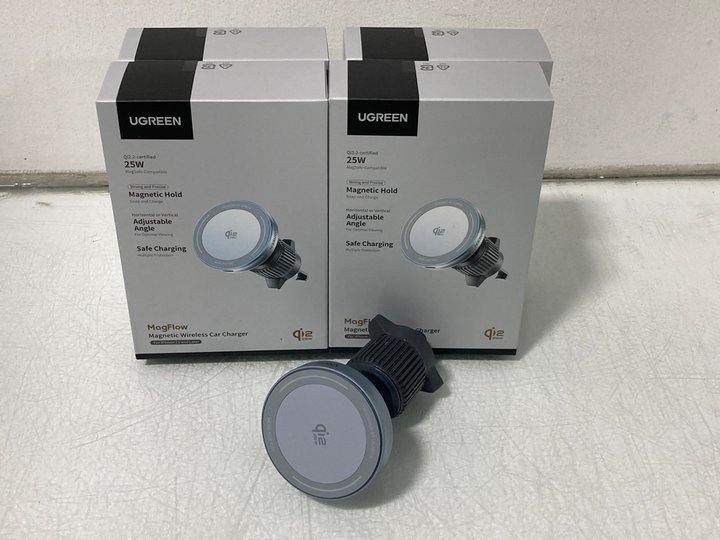 Lot 640  
            Marchington SR14 - Parcel Delivery Only 

                
5 X UGREEN MAGFLOW MAGNETIC WIRELESS CHARGERS - COMBINED ORIGINAL RRP £174.99: LO...