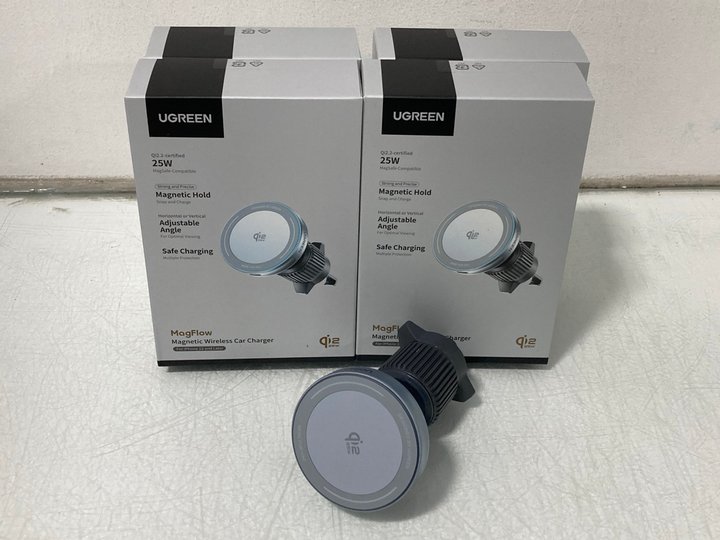 Lot 641  
            Marchington SR14 - Parcel Delivery Only 

                
5 X UGREEN MAGFLOW MAGNETIC WIRELESS CHARGERS - COMBINED ORIGINAL RRP £174.99: LO...