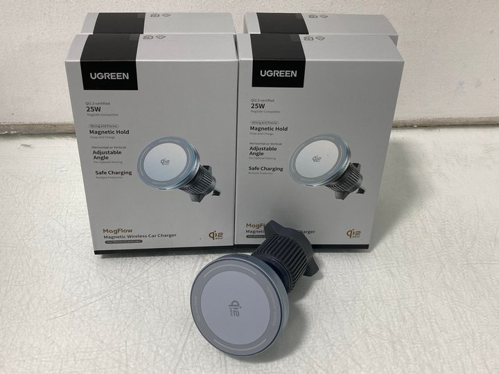 Lot 644  
            Marchington SR14 - Parcel Delivery Only 

                
5 X UGREEN MAGFLOW MAGNETIC WIRELESS CHARGERS - COMBINED ORIGINAL RRP £174.99: LO...