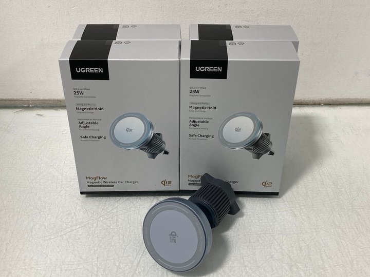 Lot 645  
            Marchington SR14 - Parcel Delivery Only 

                
5 X UGREEN MAGFLOW MAGNETIC WIRELESS CHARGERS - COMBINED ORIGINAL RRP £174.99: LO...