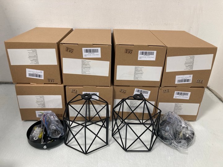 Lot 650  
            Marchington SR14 - Parcel Delivery Only 

                
9 X CHANDELIER CRYSTALS CEILING LIGHTS IN BLACK - COMBINED ORIGINAL RRP £152.91: ...