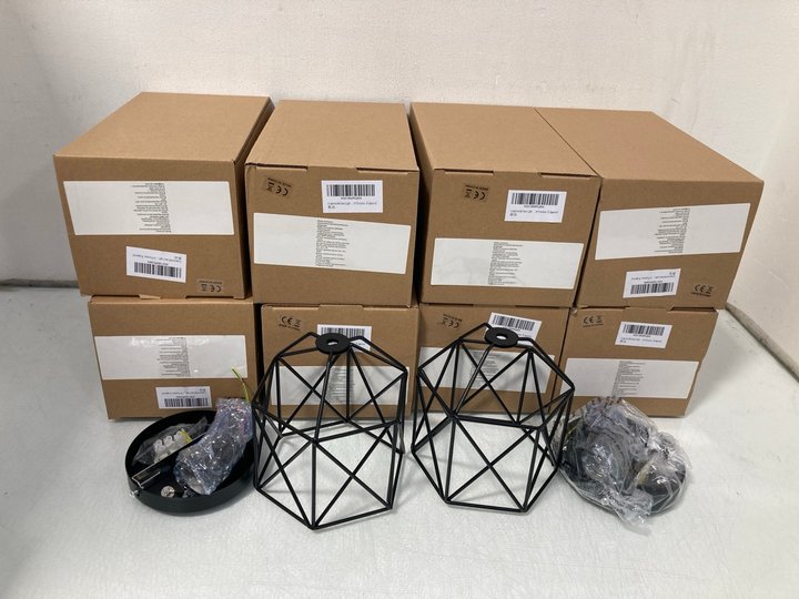 Lot 651  
            Marchington SR14 - Parcel Delivery Only 

                
9 X CHANDELIER CRYSTALS CEILING LIGHTS IN BLACK - COMBINED ORIGINAL RRP £152.91: ...